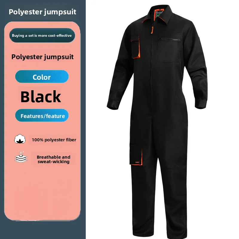 Men's Work Clothes, Coveralls, Paint Spraying Suits, Food Factory Work Clothes, Auto Repair Suits, Machine Repair Dustproof Suit