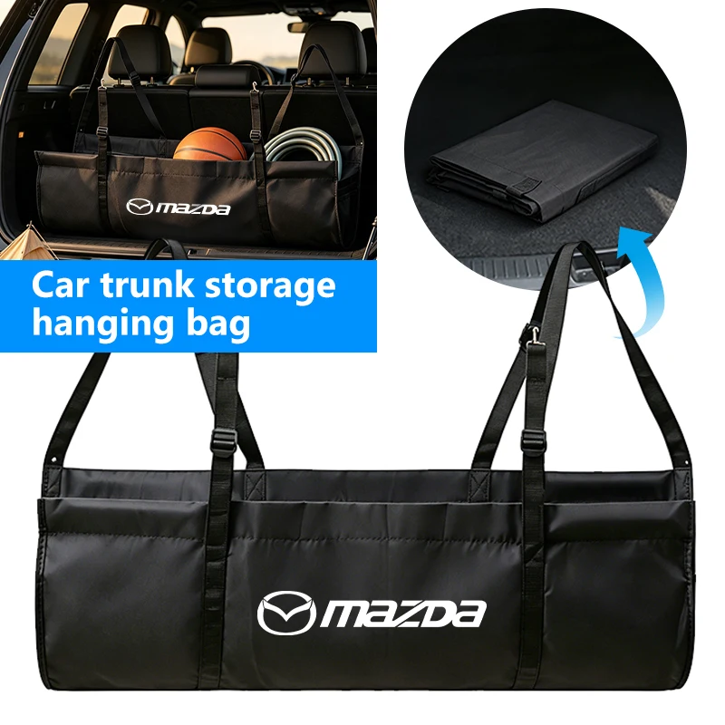 Organisateur de coffre de voiture multi-poches pour Mazda, sac de rangement suspendu pour siège arrière, CX3 CX-5 CX5 CX7 CX9 MX5 Axela Atenza Allegro