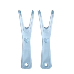 2 Pcs Floss Holder Replacement Dental Flossers for Teeth Plastic Stick Replaceable Travel Toothpicks