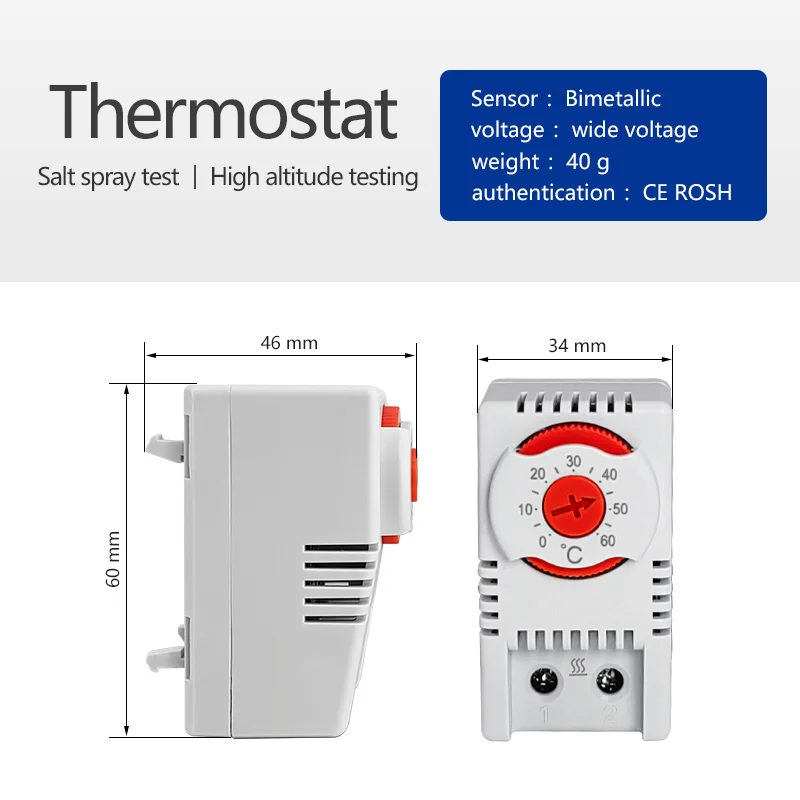 Small Compact Thermostat Closed and Open Electronic Temperature Contact Controllers