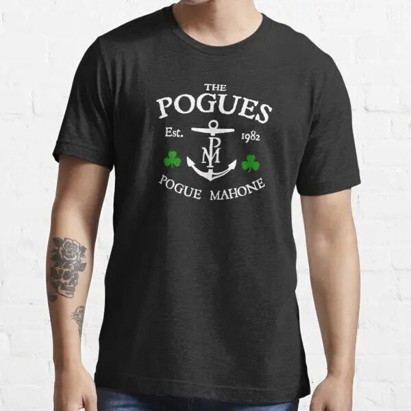 Retro The Pogues T Shirt Pogue Mahone Shane MacGowan Spider Stacy Andrew Ranken