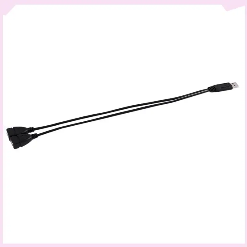 B24B 5X USB 2.0 A Male To 2 Dual USB Female Jack Y Splitter Hub Power Cord Adapter Cable