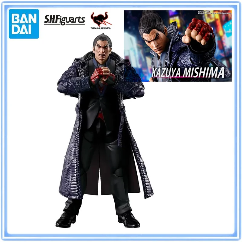 Original Bandai S.H.Figuarts SHF Kazuya Mishima Tekken 8 Action Figure Collectible Model Toys Ornaments Gift