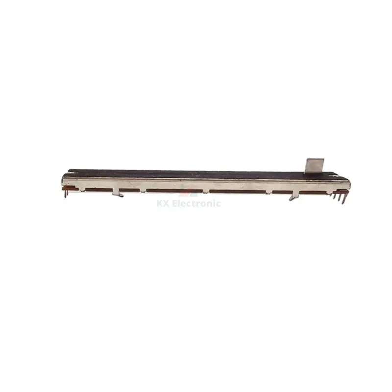 1 PCS 128mm Straight Slide Potentiometer B10KX2 Stroke 100mm 6-Pin Tuning Square Shaft 8mm Dual Mixer Fader