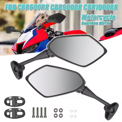 Motorcycle Rear View Mirrors Reflector Side Mirrors Motorbike Accessories Fit For HONDA CBR600 CBR 600 CBR600RR CBR900 CBR1000RR