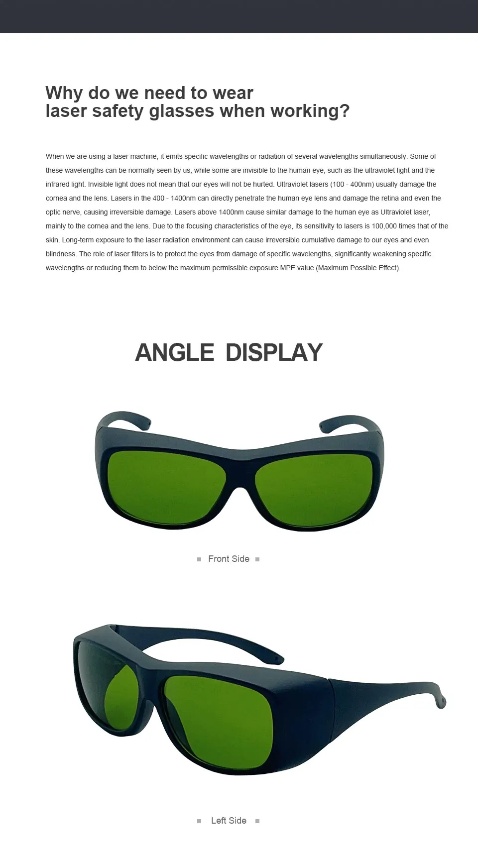 LaserPair 1060-1080nm OD7+ Laserschutzbrille, Speziell für Industrielaser, Schweißen, Markieren, Reinigen – Detail 9