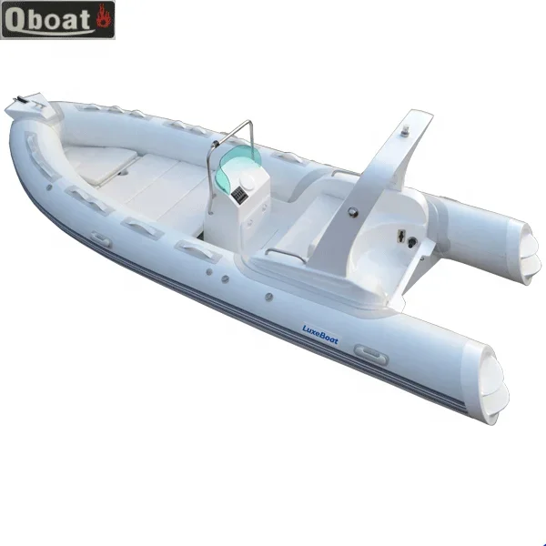 2024 Luxury Yacht with CE Certified 5.2M Double V-Deep Hull Ribs Inflatable with Fiberglass Hypalon Material Boat Application