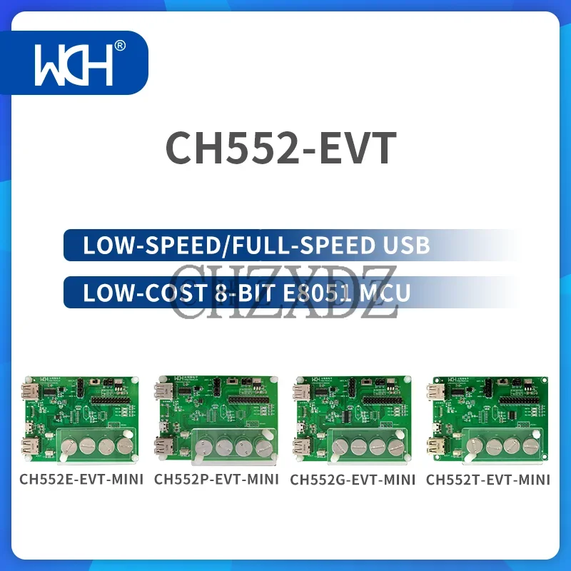 

2Pcs/Lot CH552 Evaluation Board Low-speed/full-speed USB Low-cost 8-bit E8051 MCU WCH