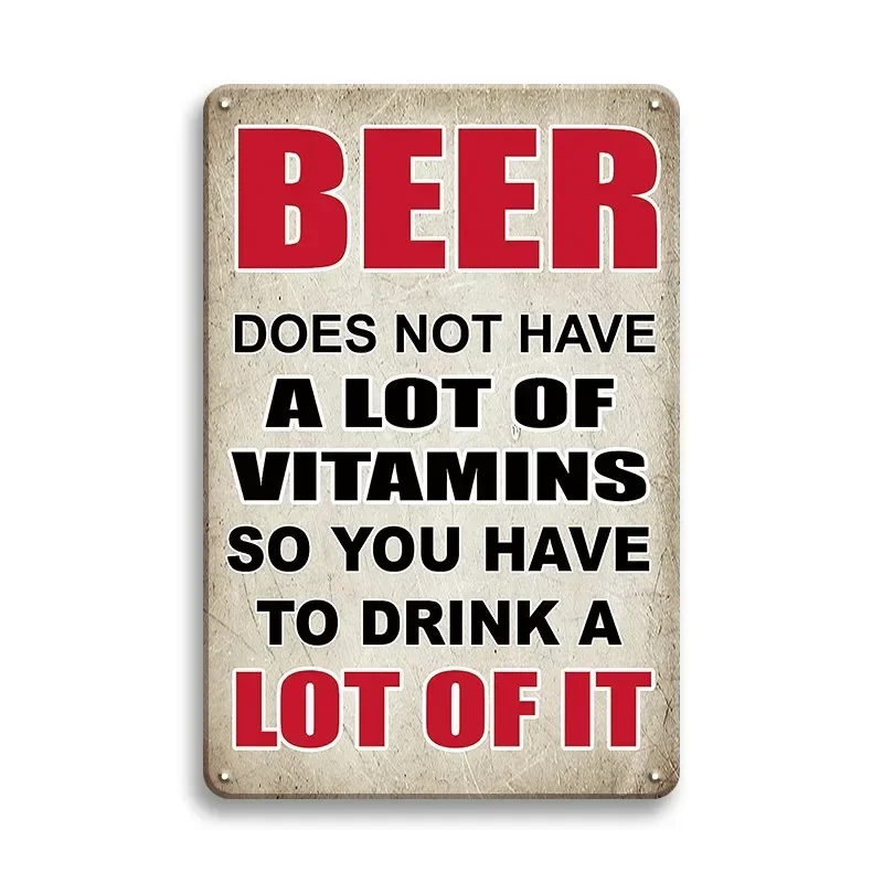 

Warning Notice Vintage Metal Tin Poster Funny Metal Tin Signs Posters Plate for Garage Bar Cafe Club Home Room Wall Decor