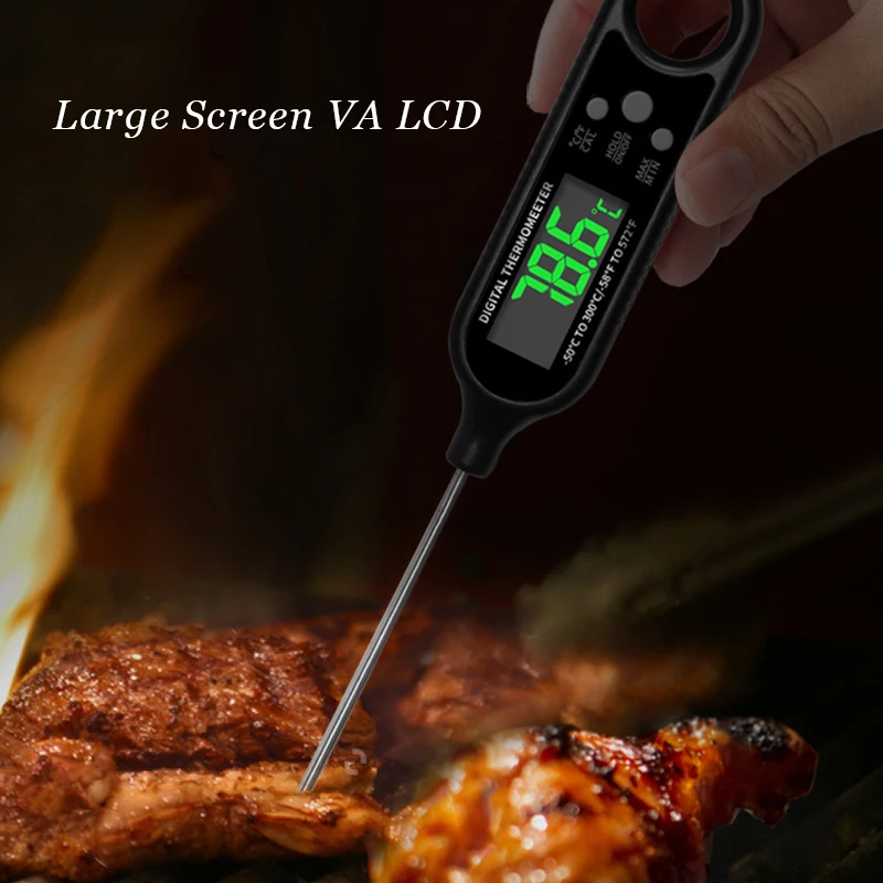 Pen food thermometer electronic stainless steel probe barbecue thermometer kitchen thermometer