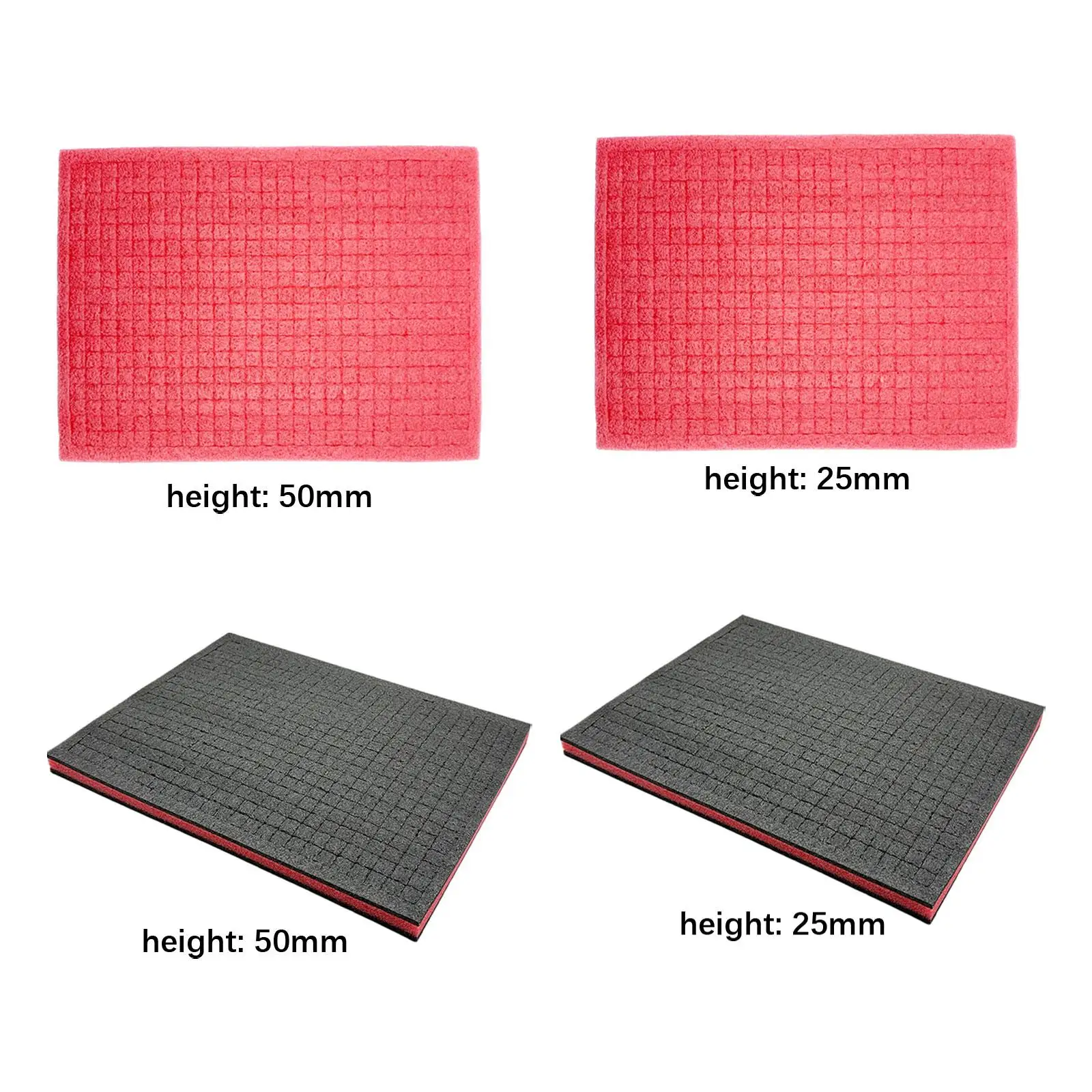Tool Box Foam 15.75x11.81inch Non Slip Packing Sponge Pad Cushion Liner Sheet for Crafts Drawer Jewelry Hard Case Camera