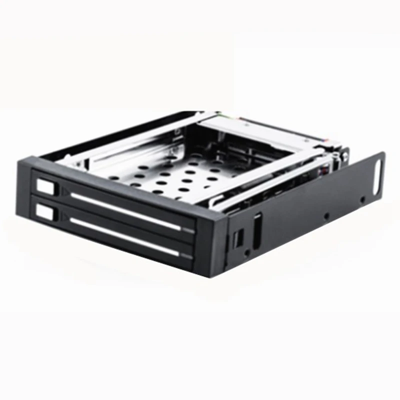 

T85C 2,5-дюймовый лоток для дисковода гибких дисков с 2 отсеками SATA для HDD/SSD, коробка для извлечения корпуса жесткого диска