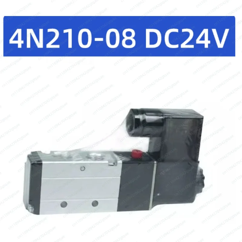 4N210-08  DC24V 5 Way 2 Position Pneumatic Solenoid Valve Air Control Directional Valve Replacement Industrial Automation