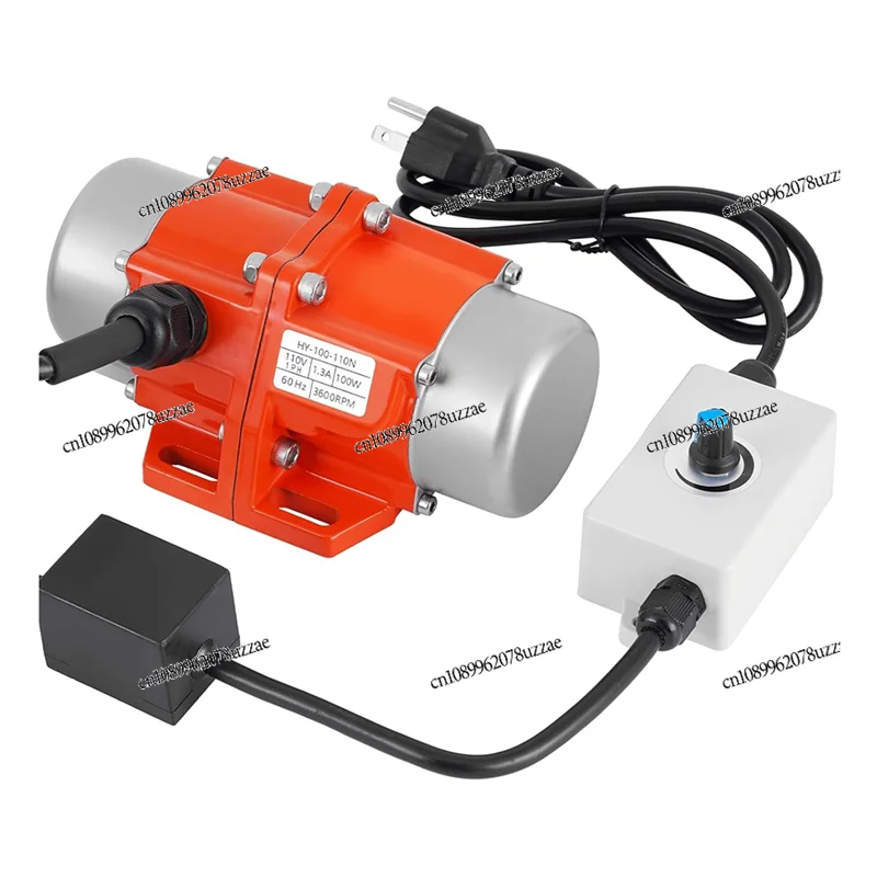

Concrete Vibrating Motor,Single Phase AC 110V 3600RPM Concrete Motor with Speed Controller,For Shaker Table US Plug
