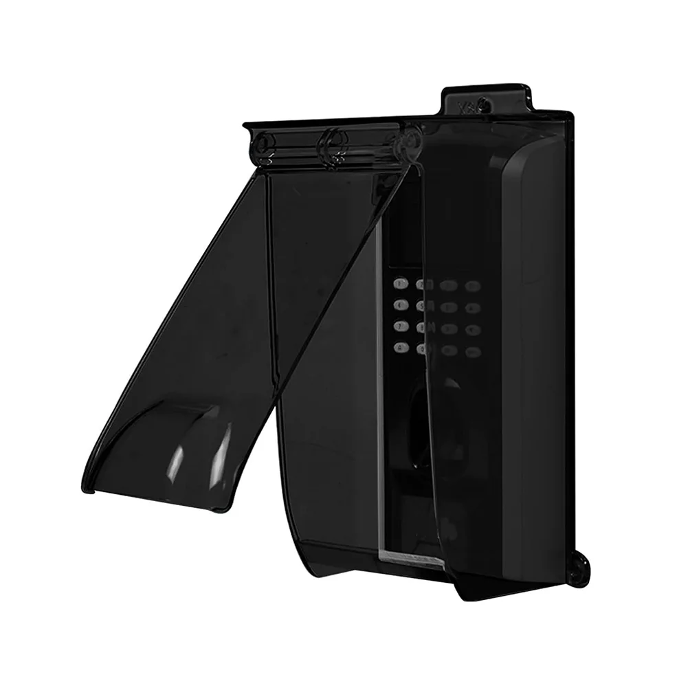 Weatherproof Flip Lid Keypad Cover for ACS Control and Fingerprint Door Locks Sun Shade Rain Protection Polycarbonate Build