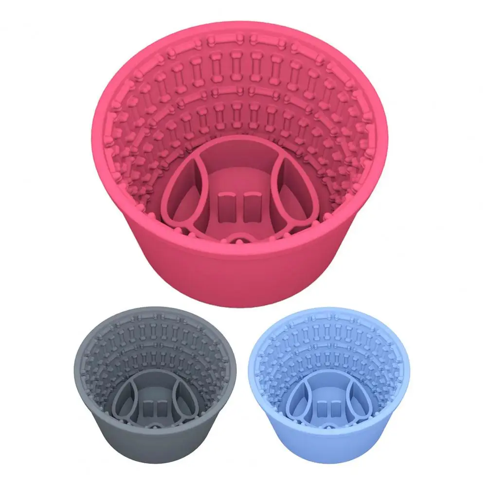 Dog Slow Feeder,Silicone Lick Bowl,Dog Licking Mat Treat Dispenser,Anti-Choking Pet Slow Eating Bowl,for Small Medium Large Dogs