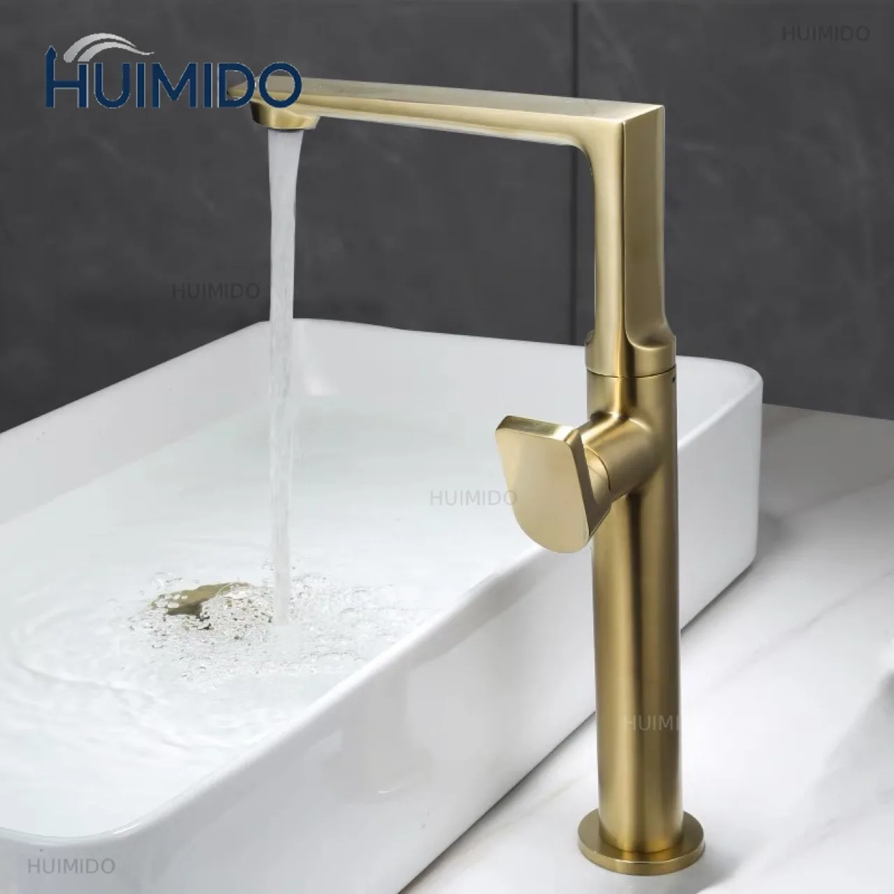 Brush Gold Basin Faucet Hot and Cold Lavotory Sink Faucet  Bathroom Vessel Sink Mixer Taps Brass Rotation Sink Mixer Chrome Gold
