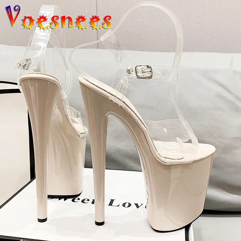 Pointed Waterproof Platform Sandals 2023 New Fashion Fine Heels Super High Heel Casual Wedding Dress Crystal Women's Shoes Pumps