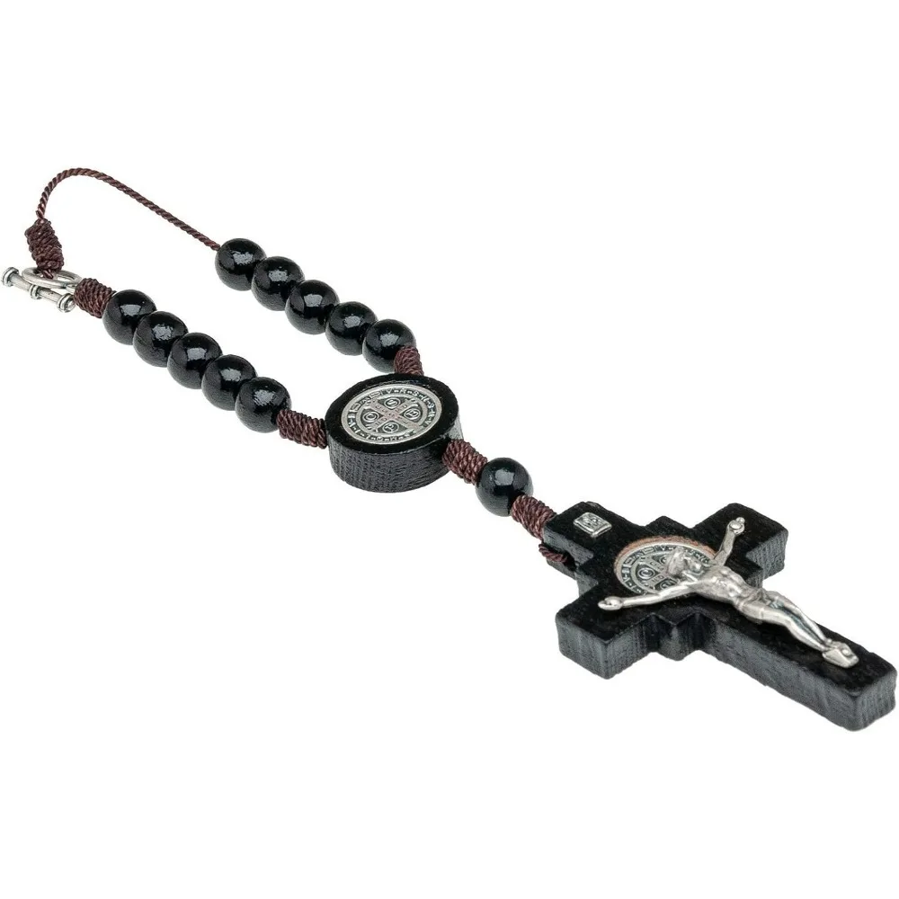 Prayer car rearview mirror rosary