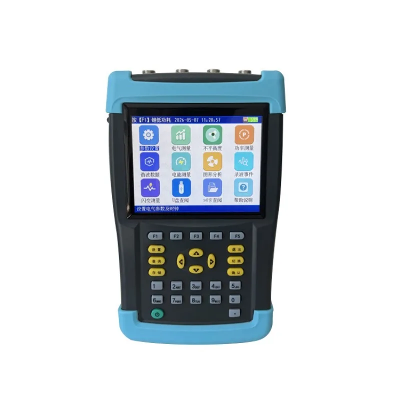 Portable Handheld Three Phase Power Quality Analyzer Harmonic Analysis Meter Voltage Current Frequency Tester Electric Energy