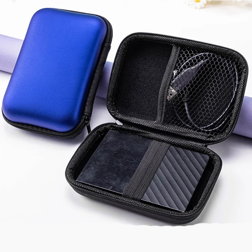 7 colors available 2.5 Inch HDD Box Bag Case Portable Hard Drive Bag Headset Bag Multi-Function Mobile Power Pack Portable Case