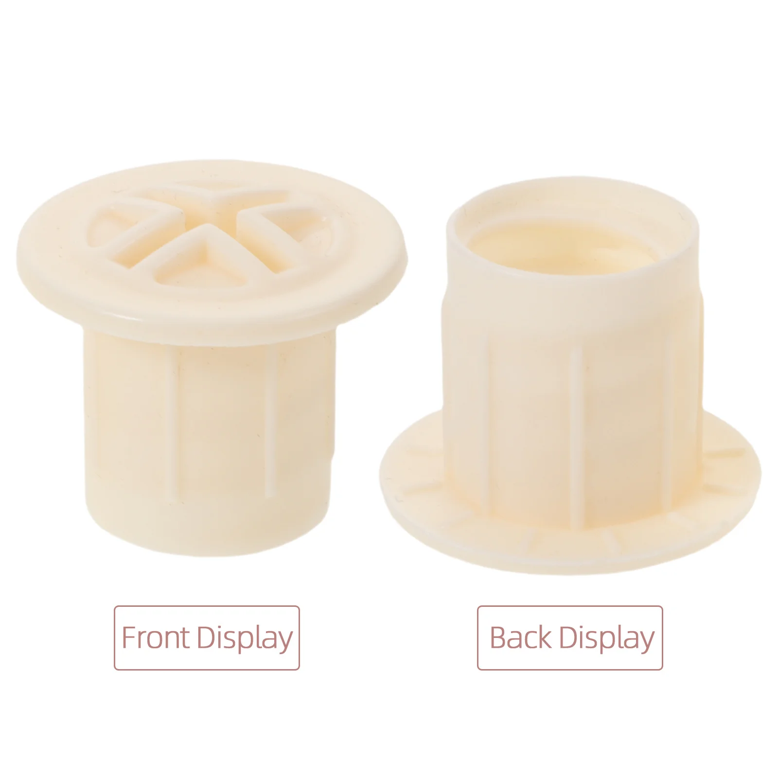 قبعات صامولة بلاستيكية بيضاء 6 قطع من المثبتات المسمارية الآمنة لمعدات اللعب الخارجية للأطفال، أغطية أمان متينة #5