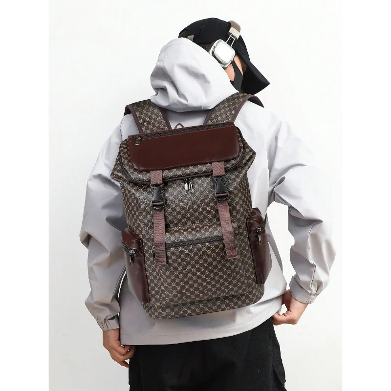 

Travel Backpack Men Casual Flap Lightweight Portable for Camping Hiking School Gift