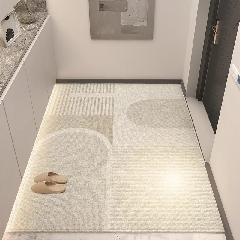 

Trim-to-Fit Door Mat Stain-Resistant Anti-Slip Entryway Rug Durable Washable Floor Carpet for Home Family Use