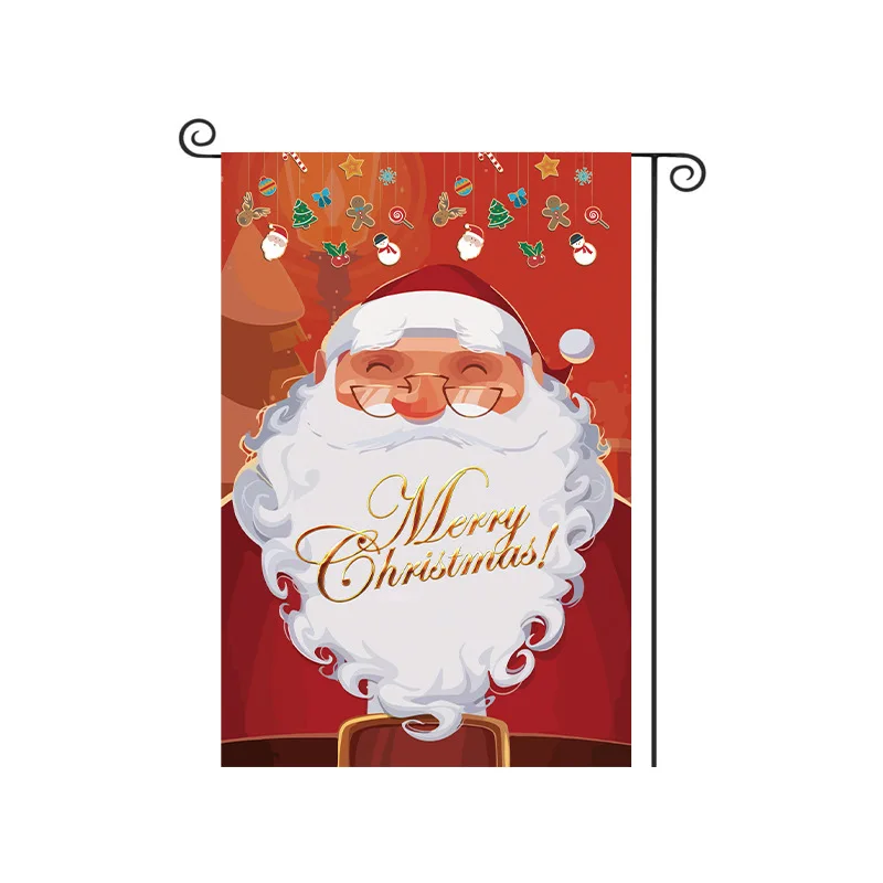 Christmas Garden Flags, Suitable for Outdoor  for Garden and Entrance Decoration 12inx18in As Well As Home Decoration Gifts.