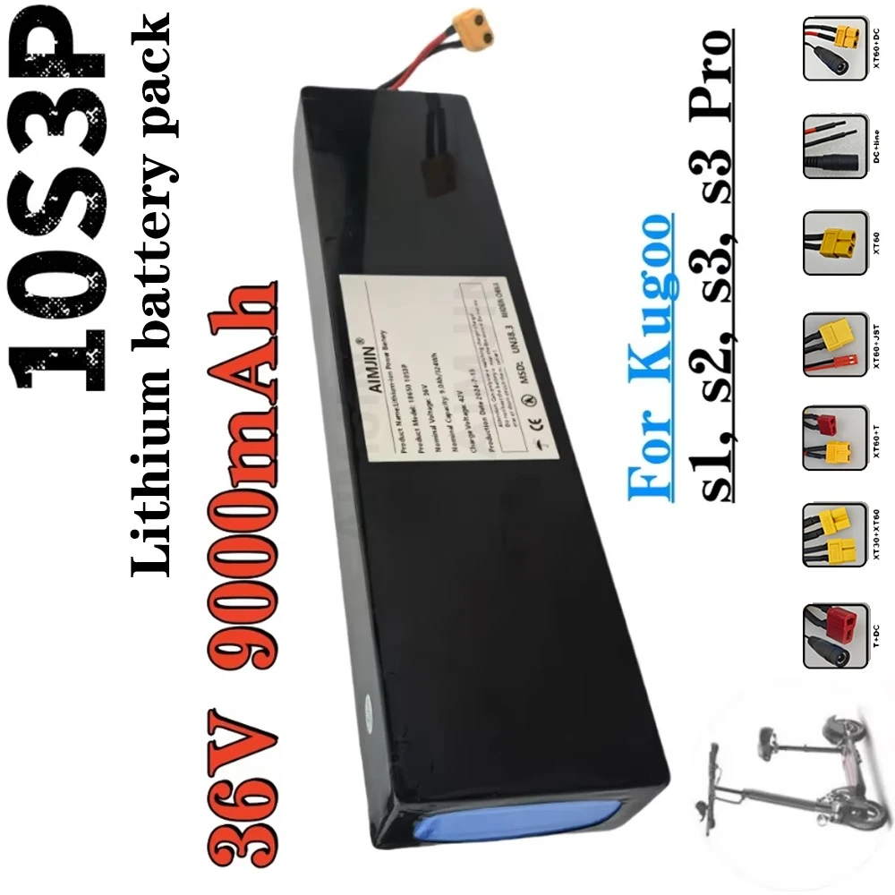 

Power Modified Bicycle Scooter Electric Vehicle with BMS 36V 9000mAh 18650 Rechargeable Lithium 10S3P Battery Pack