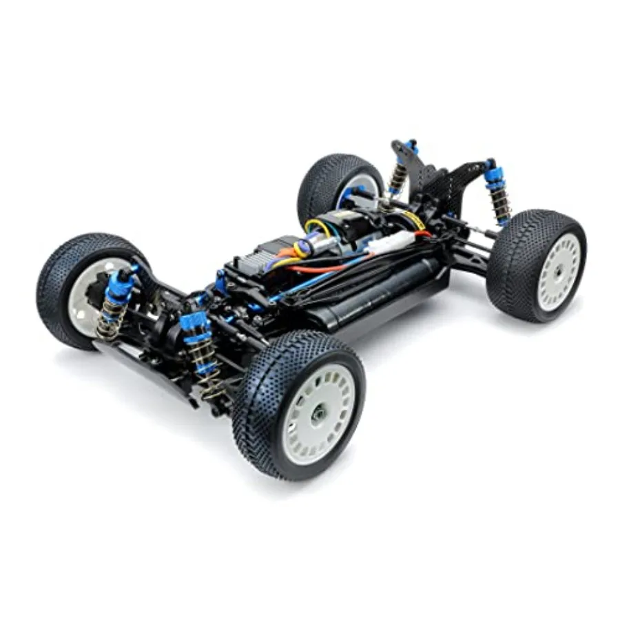 1/10 RC TT-02BR Chassis Kit TAM58717 for Off-Road Use, Aluminum Alloy, Black, Lightweight and Durable