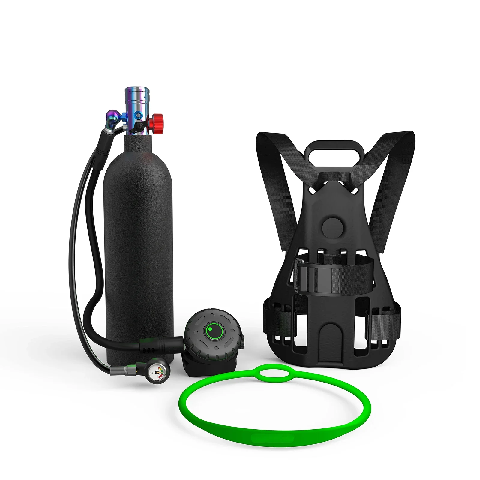 

2.3-liter Mini Scuba Cylinder Underwater Breathing Valve, Used for Scuba Cylinder Diving Underwater Sports