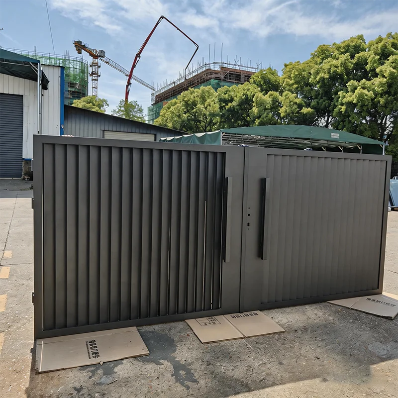 

Customized Aluminum Alloy Retractable Automatic Gate for Villa Hotel Industrial Entry with European Design