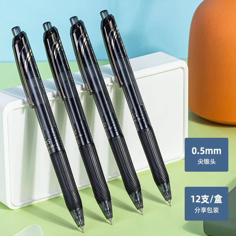

Deli 4pcs/8pcs 0.5mm Black Ink Quick-drying Gel Pen Office Pen Signing Pen School Student Supplies Office Supplies Stationery