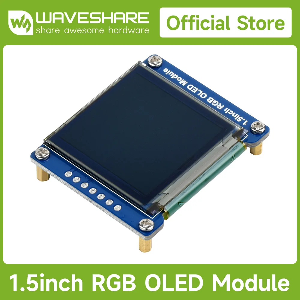 1.5inch RGB OLED display module 128x128, 16-bit high color SPI interface small screen compatible Raspberry Pi /Arduino/STM32