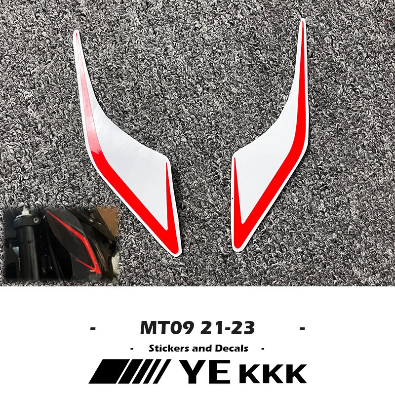 MT09 21 22 23 Fairing Shell Front Head Shell Sticker Decal Line New Motorcycle Stickers For Yamaha MT-09 MT09SP 2021-2023