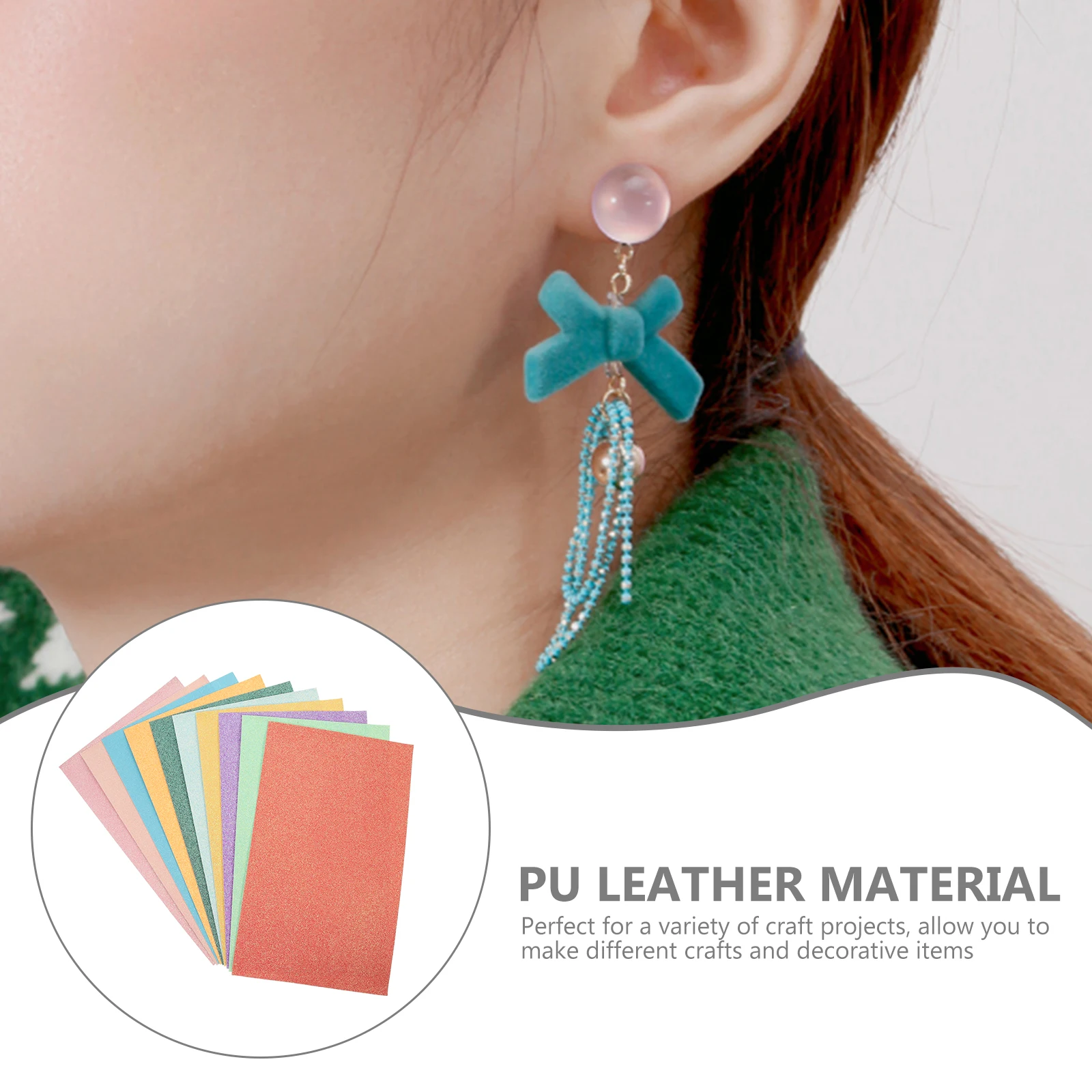 

10 Pcs Suit Bow Making Supplies Diy Hair Kit Adult Accessories Faux Fabric Pu