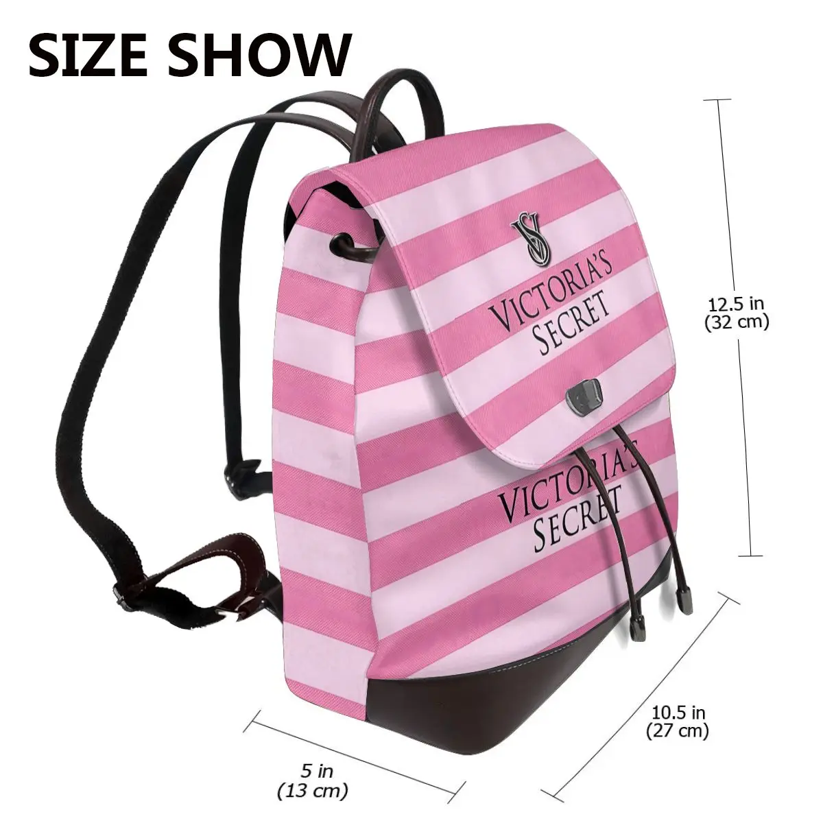 New Womens Multifunction Love-Victoria-S-Pink-Secret Backpack Casual Leather School Bag For Girls Fashion Travel Shoulder Bag