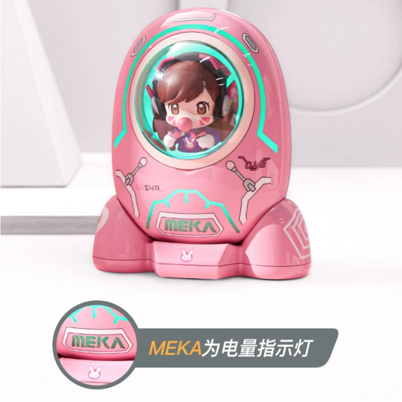 

Super Cute Space Capsule Mobile Power Portable Cute Charging Treasure Handbag Gift for Girlfriends Model Collect Toys Figure