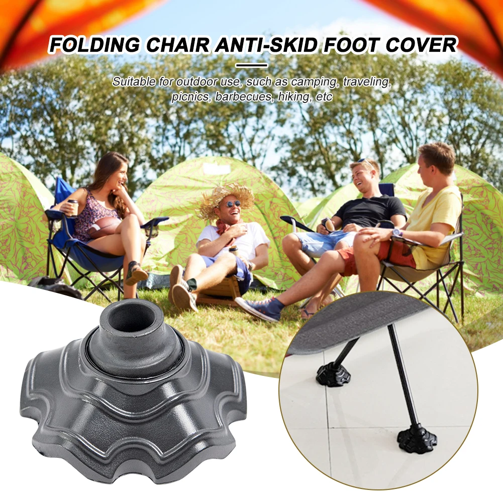 1/4pcs Camping Chair Feet Covers Stool Leg Caps Non-slip Outdoor Chair Leg Guard Sleeve Adjustable Angle Chair Accessories