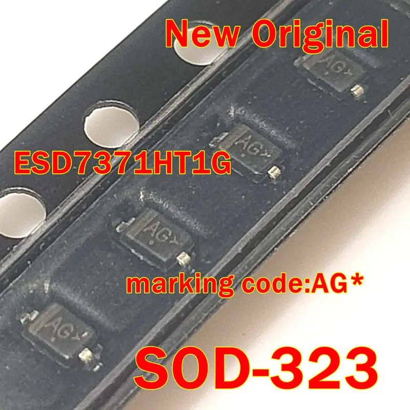 10pcs to 1000pcs New Original ESD7371HT1G SOD-323 marking code:AG* Ultra-Low Capacitance ESD Protection Diodes