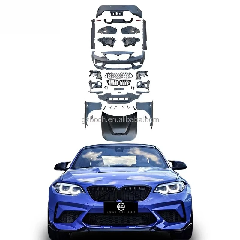 

Body Kit for 2 Series F22 F23 F87 Upgrade M2C Wide Body Kit for Car Bumper Front Bumper Rear Bumper Hood