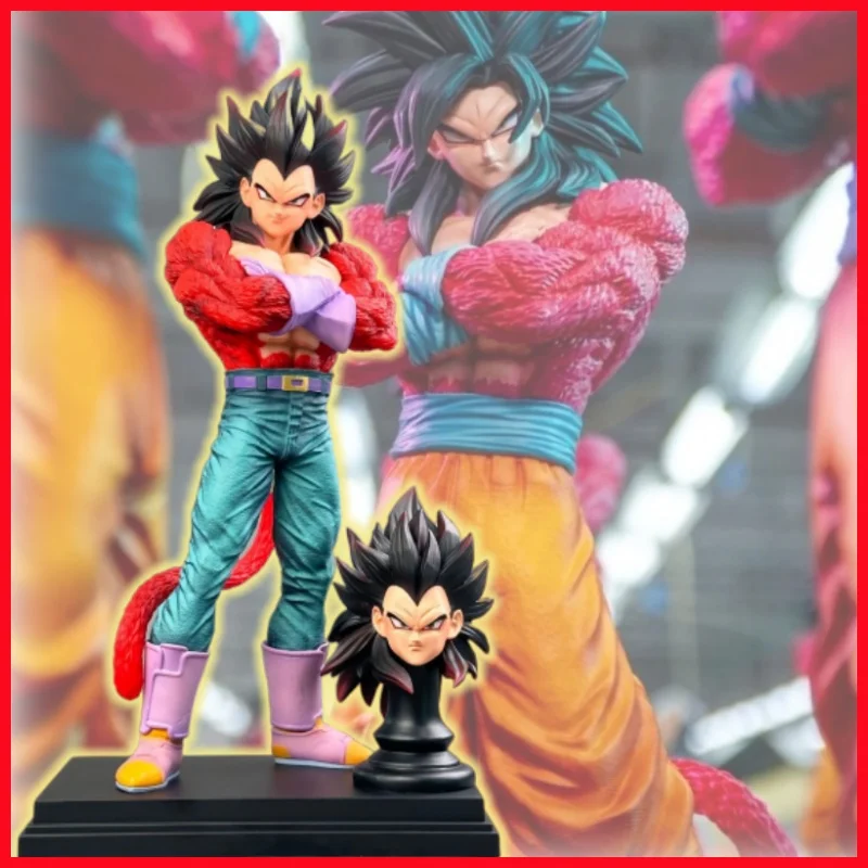 

Jt 32cm Dragon Ball Z Double Heads Super Saiyan Son Goku Planb Figure Ssj4 Pvc Model Statue Dolls Collections Decor Toys Gifts