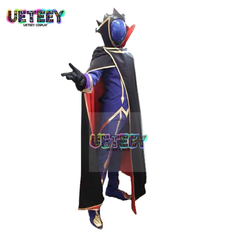 

UETEEY COS Lelouch Lamperouge Cosplay Purple Mens Cosplay Costume Custom Size