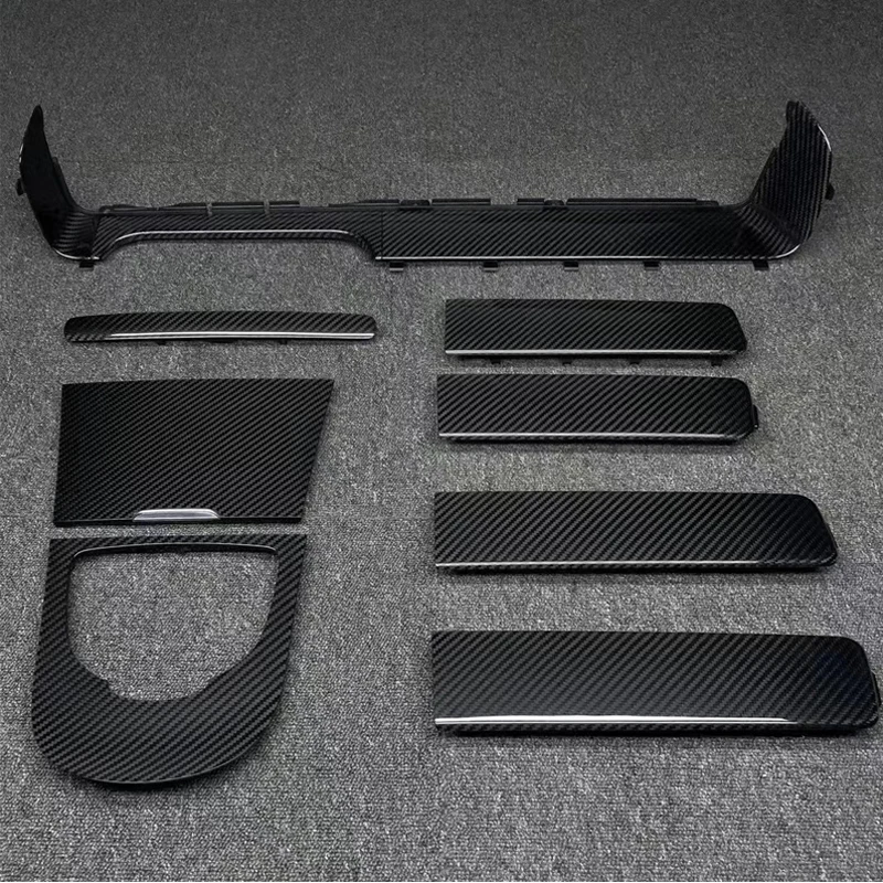 El interior negro es adecuado para Mercedes Clase G W463 W464 G350 G400 G500 G63 Fibra de carbono real original