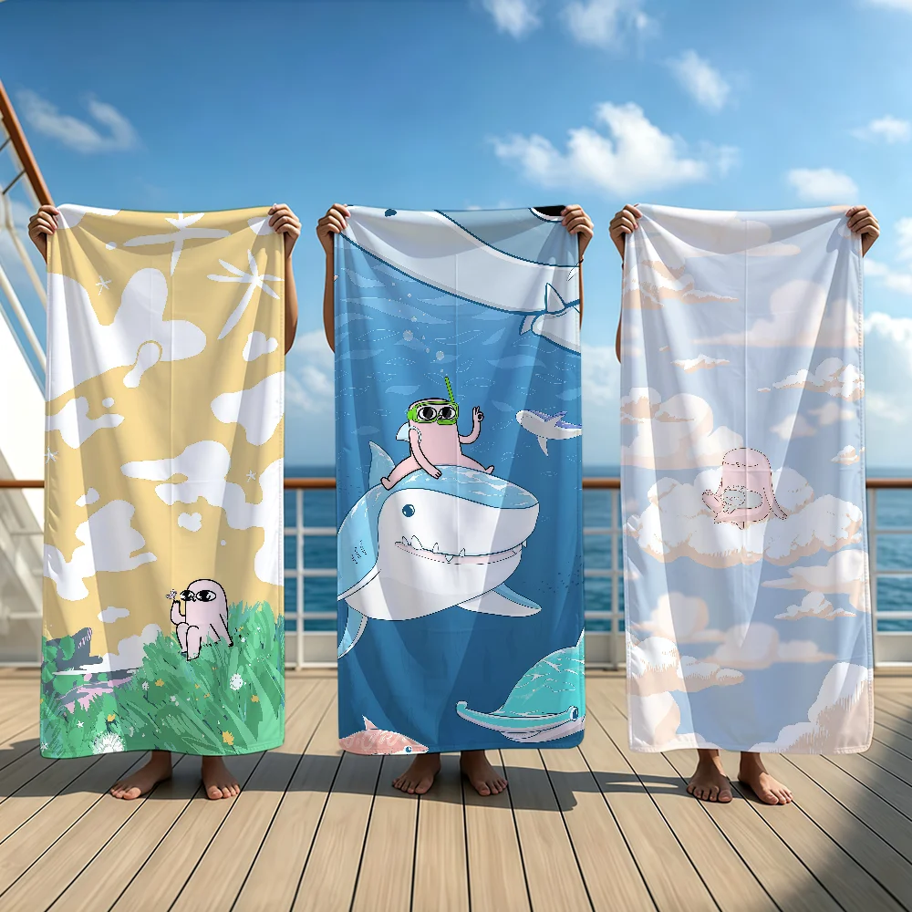 Cartoon Art Funny Kawaii K-ketnipz Towel Beach Oversized Soft Ultra Absorbent Quick Drying Large Pool Travel Camping Bathroom