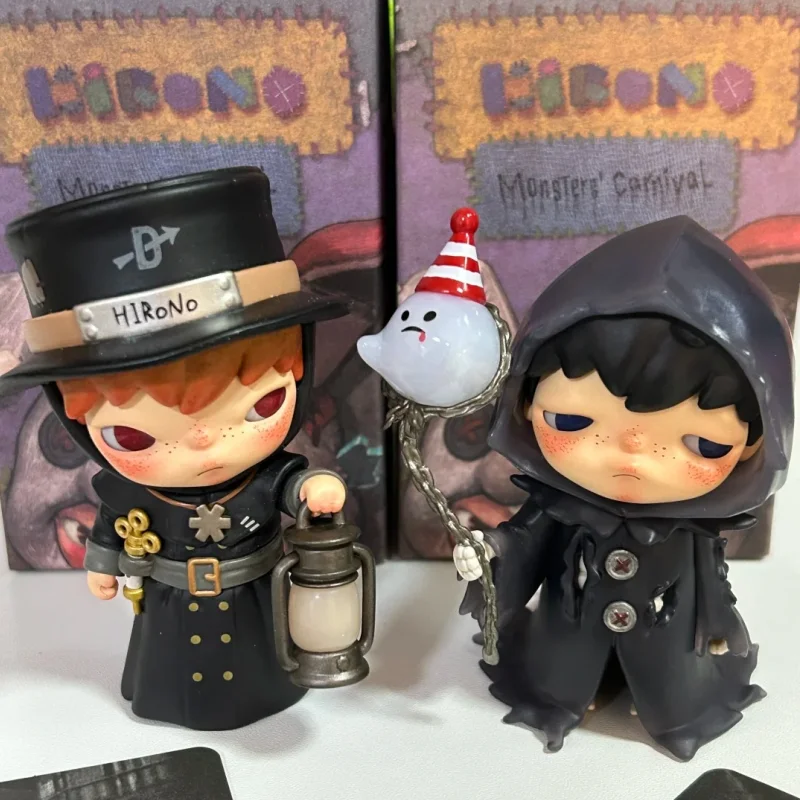 POP MART оригинальная карнавальная серия Hirono Monsters, слепая коробка, кукла, настольная игрушка, украшение для сцены, модель, загадочная коробка, подарок на фестиваль девушки