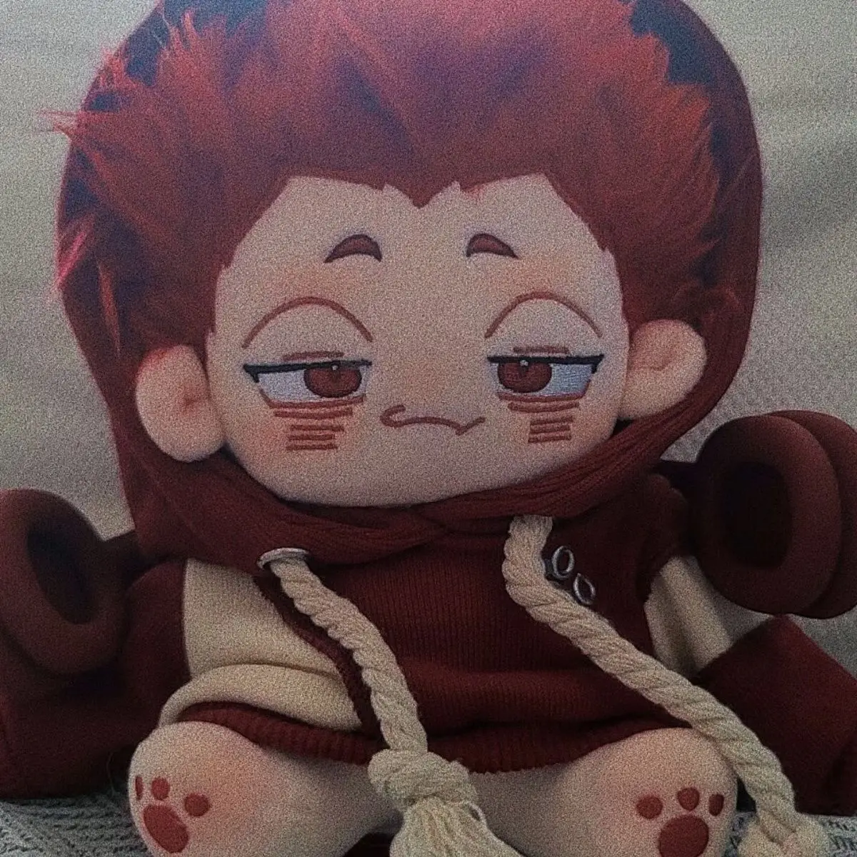 Peluche à l'effigie des personnages de Tendou Satori, personnage du dessin animé Haikyuu!!, 20cm Marionnette en peluche de dessin animé pour enfants et adultes, jouet de bricolage mignon, Guess Monster, cadeau