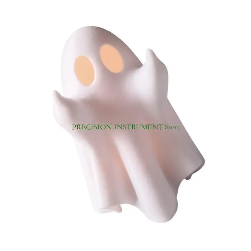 Elegant Small Specter Figure Specter Resin Artwork LED Lighted Ornament for Home Table Embellishment 37JD