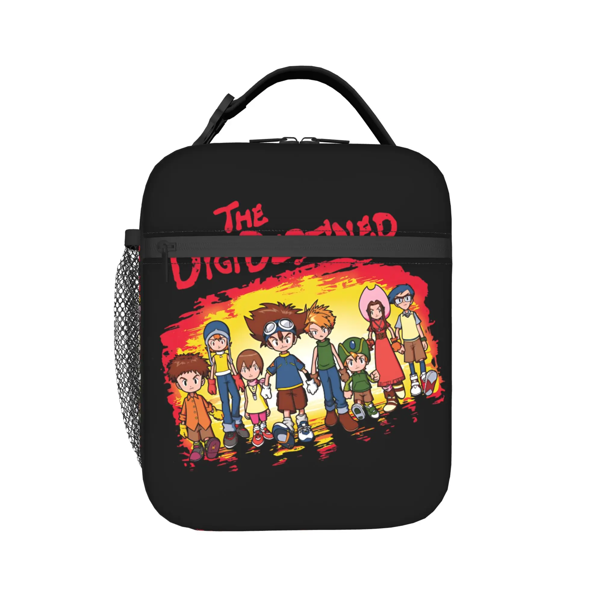

The DigiDestined Digital Monster Digimon Thermal Insulated Lunch Bag for Work Container Bags Men Women Thermal Cooler Food Box